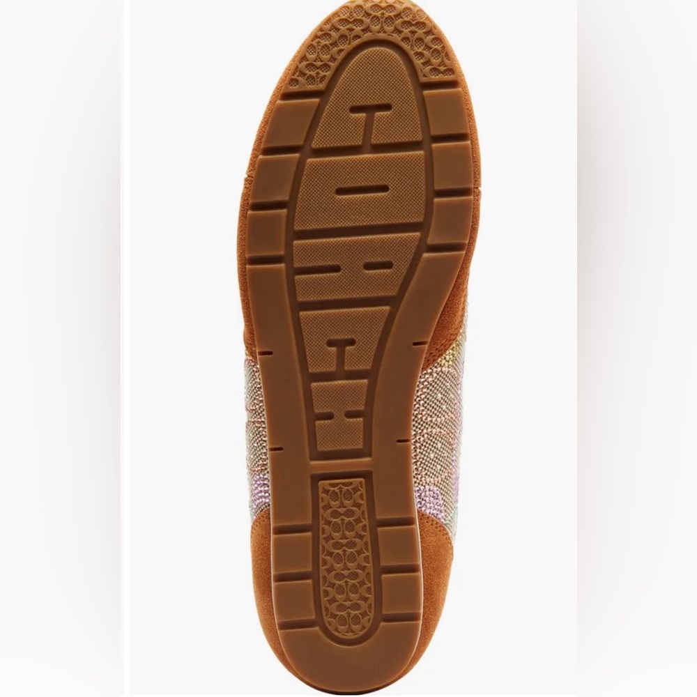 COACH Flat Sneaker in Crystal Signature Jacquard. - Picture 6 of 6